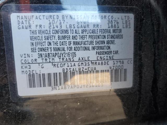 2018 NISSAN SENTRA S - 3N1AB7AP0JY216105