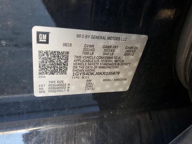 2019 CADILLAC ESCALADE P - 1GYS4DKJ6KR155879