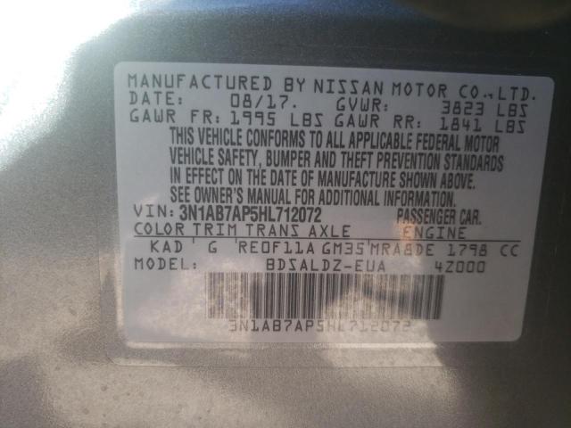 VIN 3N1AB7AP5HL712072 2017 NISSAN SENTRA no.12