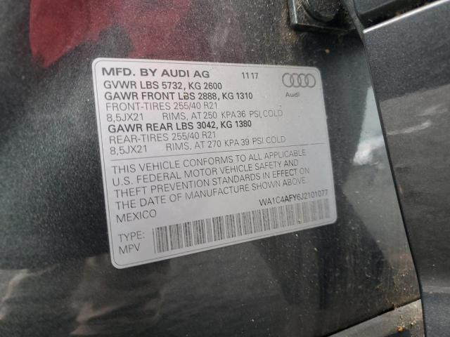 2018 AUDI SQ5 PRESTI WA1C4AFY6J2101077