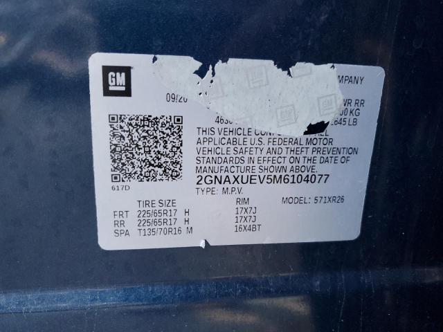 2021 CHEVROLET EQUINOX LT #3287760100