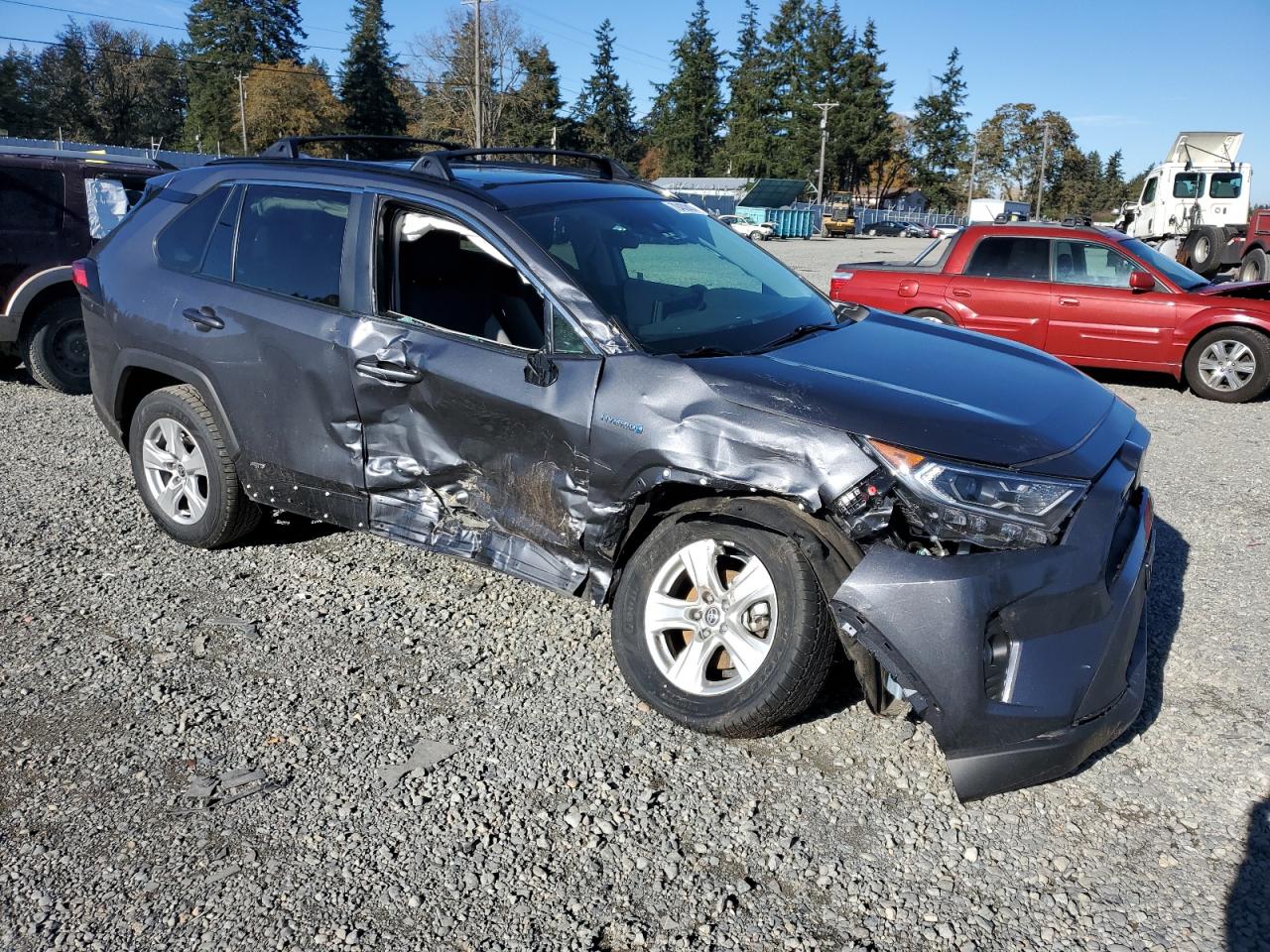 Lot #3033052991 2021 TOYOTA RAV4 XLE