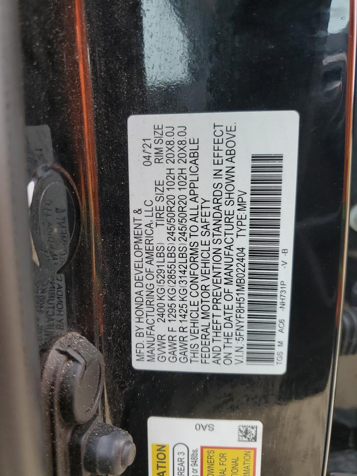 Lot #2994183478 2021 HONDA PASSPORT E