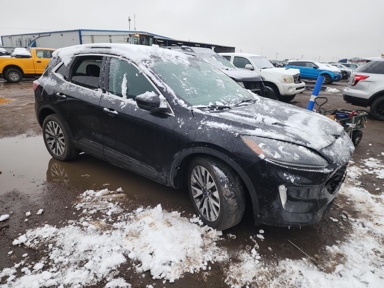 Lot #2976981608 2021 FORD ESCAPE TIT