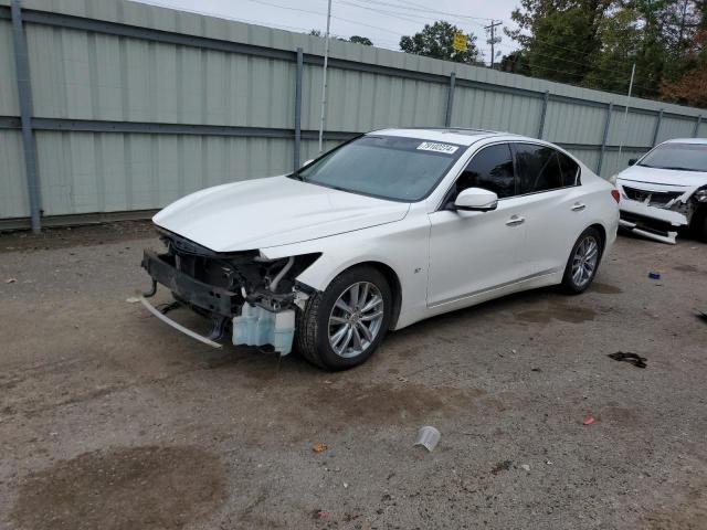 INFINITI Q50 BASE 2014 white sedan 4d gas JN1BV7AP2EM675124 photo #1