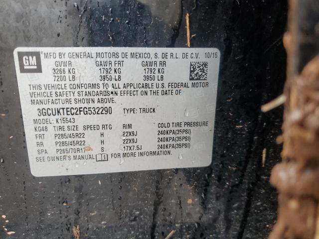 2015 CHEVROLET SILVERADO - 3GCUKTEC2FG532290