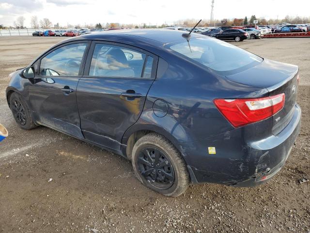 KIA RIO LX 2013 blue  gas KNADM4A34D6136346 photo #3