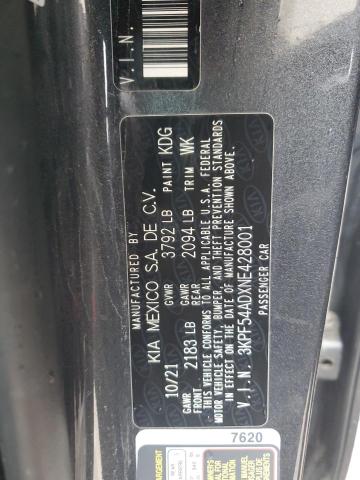 2022 KIA FORTE GT L - 3KPF54ADXNE428001