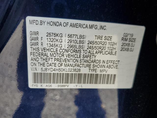 2019 ACURA MDX TECHNO - 5J8YD4H50KL023828
