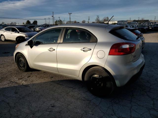 KIA RIO LX 2014 silver hatchbac gas KNADM5A37E6353106 photo #3