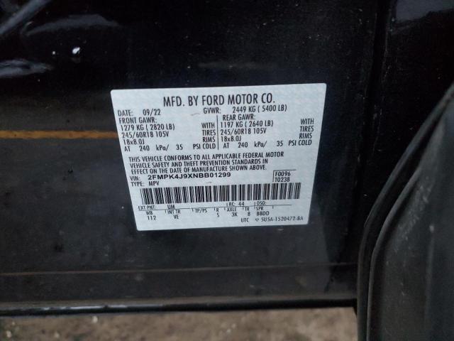 2022 FORD EDGE SEL - 2FMPK4J9XNBB01299