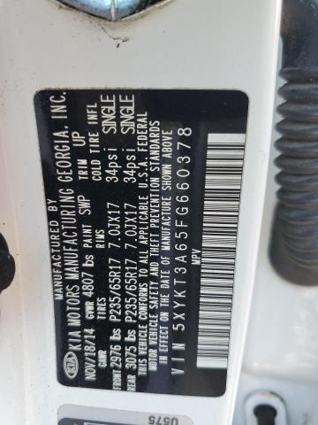 2015 KIA SORENTO LX - 5XYKT3A65FG660378