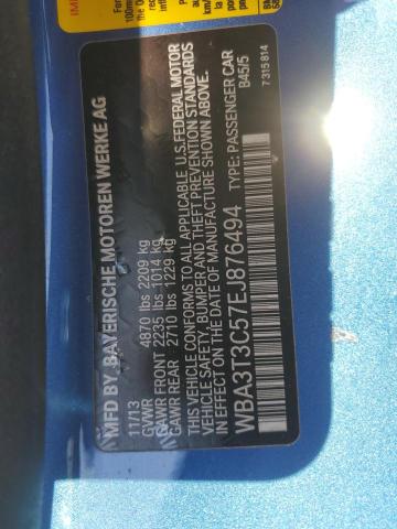 VIN WBA3T3C57EJ876494 2014 BMW 4 SERIES no.12