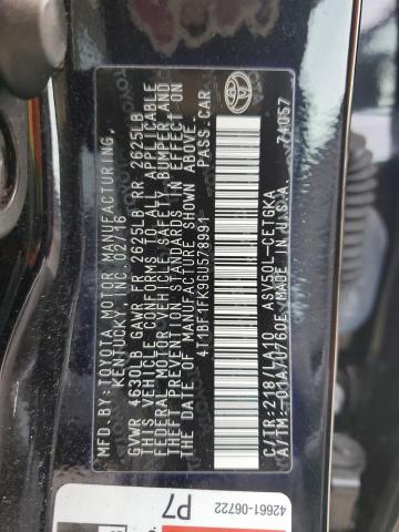 2016 TOYOTA CAMRY LE - 4T1BF1FK9GU578991