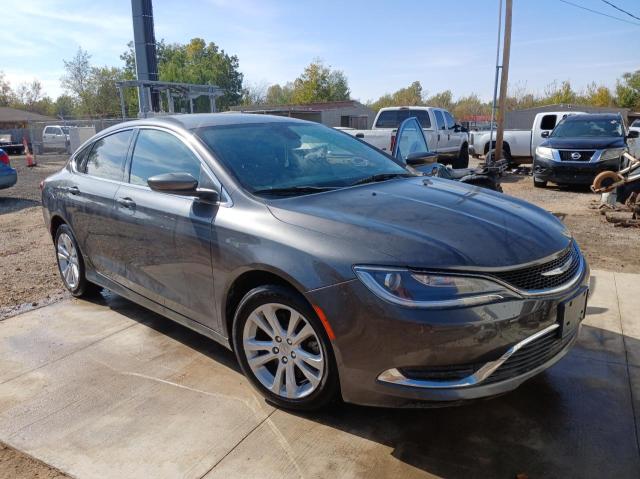 CHRYSLER 200 LIMITE 2016 gray sedan 4d flexible fuel 1C3CCCAG2GN101351 photo #1