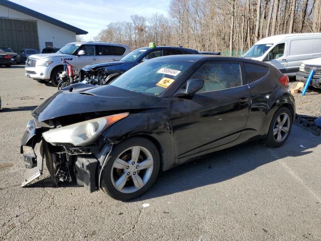 HYUNDAI VELOSTER 2012 black coupe 3d gas KMHTC6AD8CU020675 photo #1