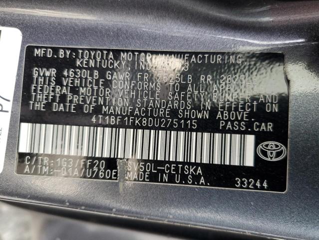 VIN 4T1BF1FK8DU275115 2013 TOYOTA CAMRY no.12