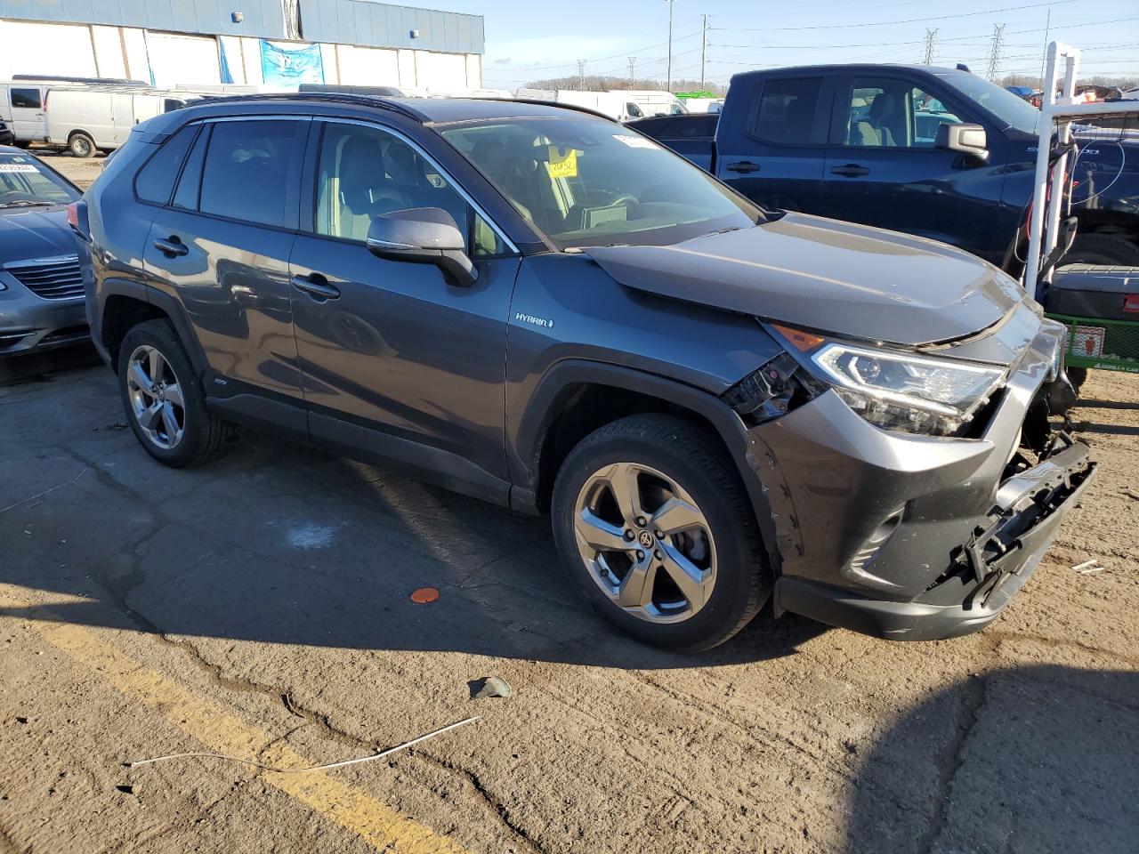 Lot #3036980724 2021 TOYOTA RAV4 XLE P