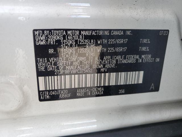 VIN 2T3P1RFV8PC375452 2023 TOYOTA RAV4 no.13