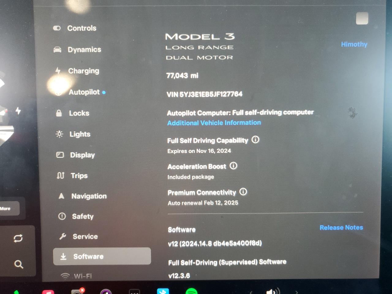 Lot #3034514738 2018 TESLA MODEL 3