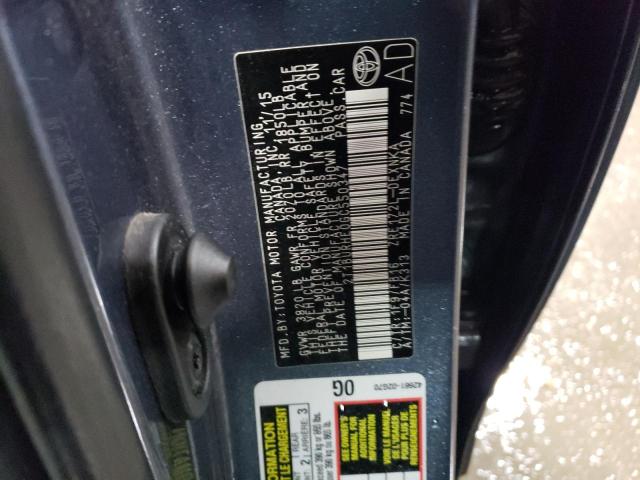 2T1BURHE0GC550347 2016 TOYOTA COROLLA