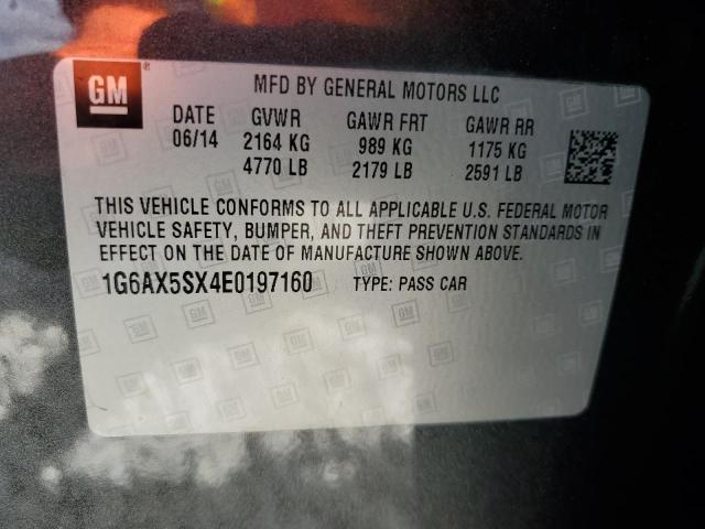 VIN 1G6AX5SX4E0197160 2014 CADILLAC CTS no.12