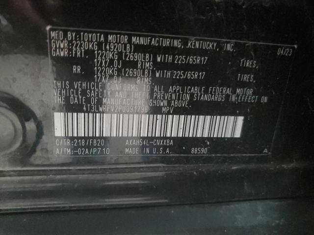 VIN 4T3LWRFV2PU091796 2023 TOYOTA RAV4 no.13