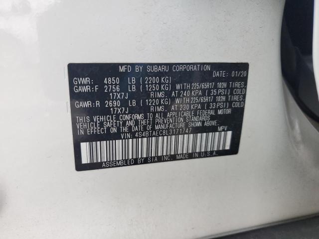 2020 SUBARU OUTBACK PR - 4S4BTAEC8L3171747