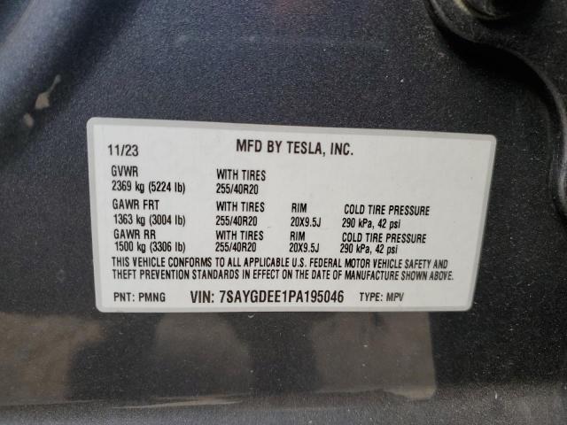 VIN 7SAYGDEE1PA195046 2023 TESLA MODEL Y no.13