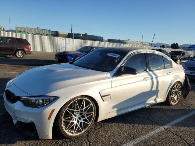 BMW M3 2018 white  gas WBS8M9C56J5K98375 photo #1