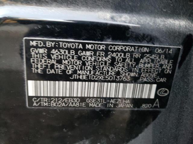 VIN JTHBE1D2XE5013763 2014 LEXUS IS no.13