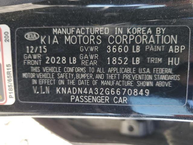 2016 KIA RIO EX - KNADN4A32G6670849