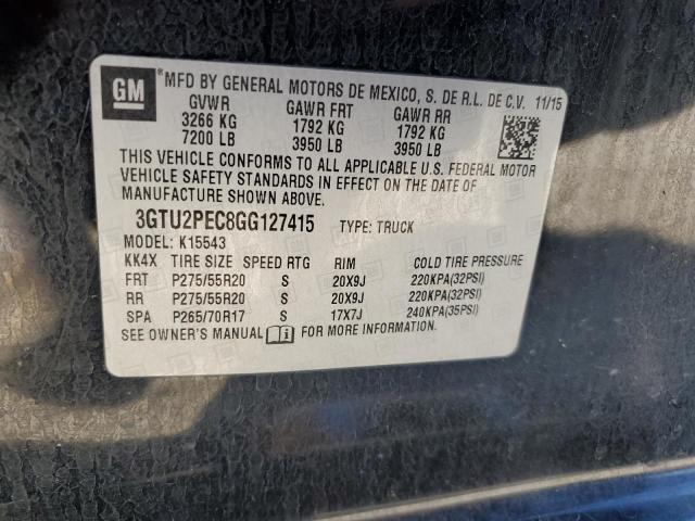 2016 GMC SIERRA 150 3GTU2PEC8GG127415