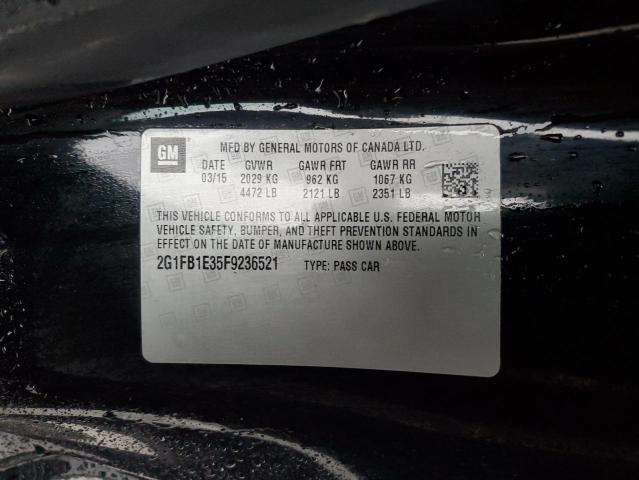 2015 CHEVROLET CAMARO LS - 2G1FB1E35F9236521