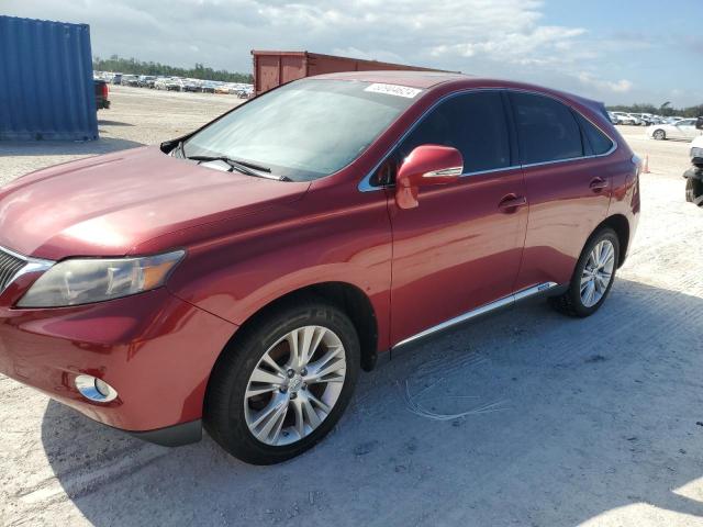 LEXUS RX 450H 2010 red  hybrid engine JTJZB1BA6A2001685 photo #1