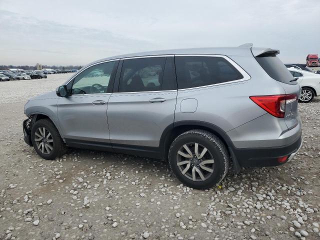 HONDA PILOT EX 2019 silver  gas 5FNYF6H3XKB020635 photo #3