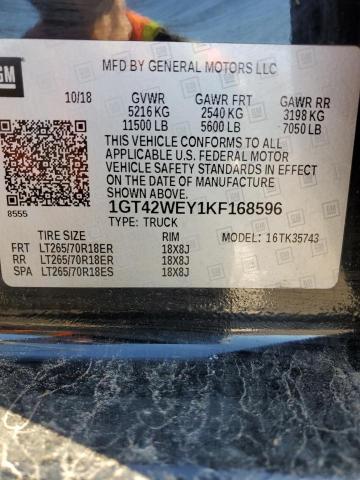 2019 GMC SIERRA K35 - 1GT42WEY1KF168596