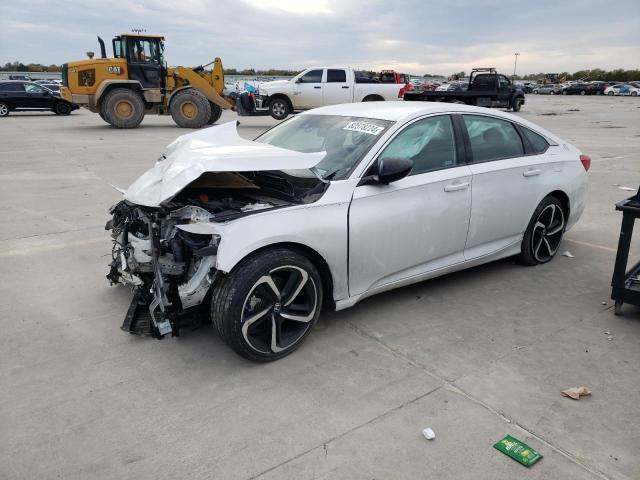 HONDA ACCORD SPO 2022 white  gas 1HGCV1F37NA116420 photo #1