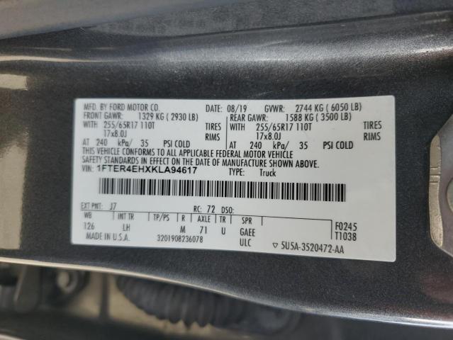 2019 FORD RANGER XL - 1FTER4EHXKLA94617