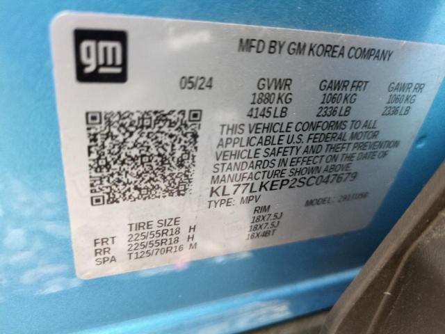 VIN KL77LKEP2SC047679 2025 CHEVROLET TRAX ACTIV no.12