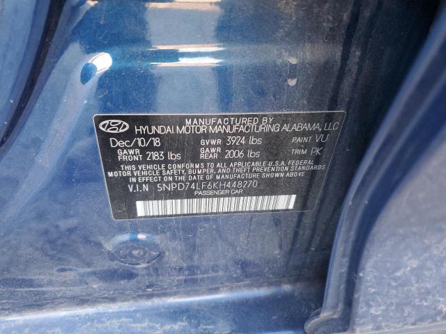 2019 HYUNDAI ELANTRA SE - 5NPD74LF6KH448270