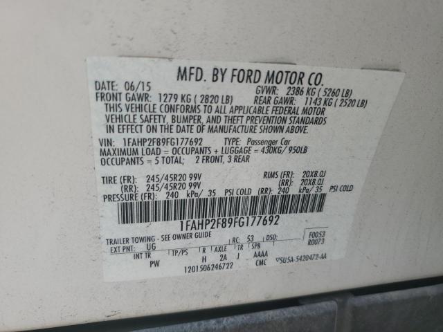 2015 FORD TAURUS LIM - 1FAHP2F89FG177692