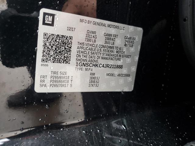 2018 CHEVROLET SUBURBAN C - 1GNSCHKC4JR211888