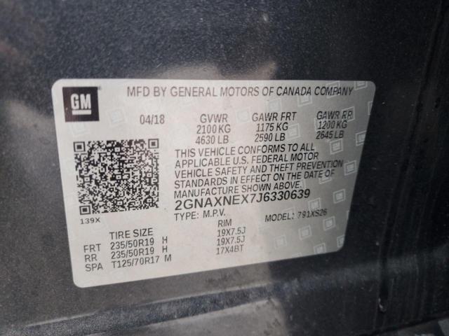 2018 CHEVROLET EQUINOX PR - 2GNAXNEX7J6330639