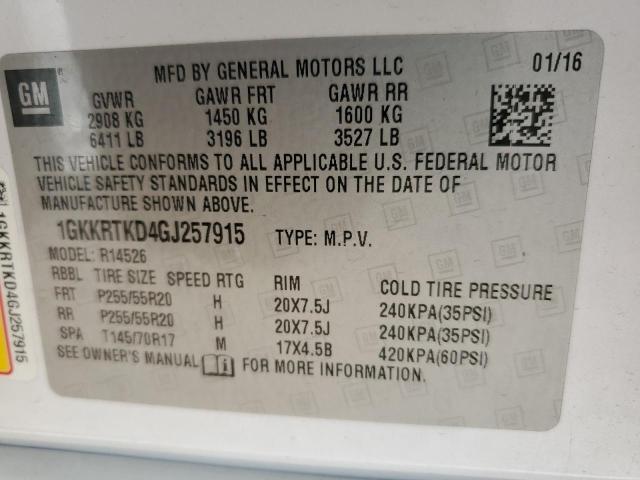 2016 GMC ACADIA DEN - 1GKKRTKD4GJ257915