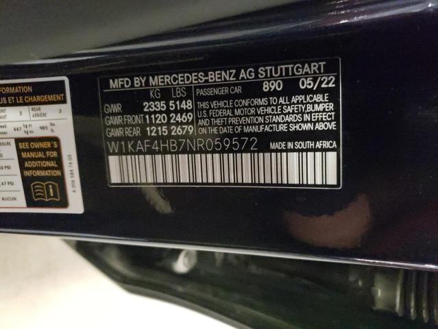 2022 MERCEDES-BENZ C 300 4MAT - W1KAF4HB7NR059572