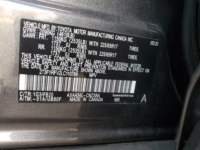 2020 TOYOTA RAV4 LE - 2T3F1RFV2LC110788