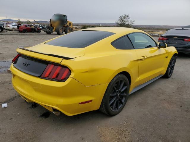 FORD MUSTANG GT 2016 yellow  gas 1FA6P8CF5G5211072 photo #4