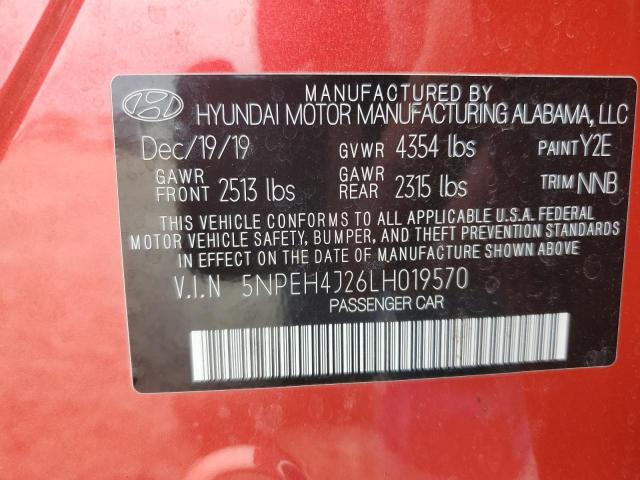 2020 HYUNDAI SONATA LIM - 5NPEH4J26LH019570