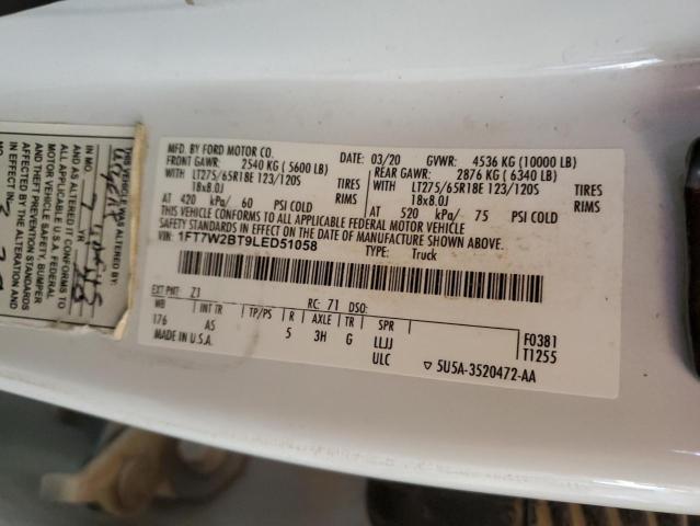 VIN 1FT7W2BT9LED51058 2020 FORD F250 no.12